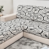 economico Rivestimento seduta e braccioli divano-Fodera per cuscino del divano per mobili da soggiorno, in spandex elastico, sfoderabile, copridivano angolare a L