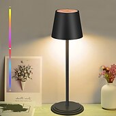economico Luci decorative-1 lampada da scrivania in metallo RGB interamente in alluminio, con ricarica USB, per camera da letto, testiera del letto, atmosfera interna/esterna, luce touch dimmerabile, dimmerazione infinita