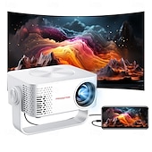 Недорогие Проекторы-портативный проектор с разрешением 1080p 4k, автоматической фокусировкой и коррекцией трапецеидальных искажений, регулируемой подставкой на 360 градусов, съемным портативным