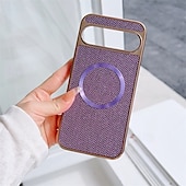 זול תיק טלפון אחר-טלפון מגן עבור גוגל Pixel 9 Pro Pixel 9 Pro XL Pixel 8 Pro Pixel 8 פיקסל 9 כיסוי אחורי מארז ספיחה מגנטי מגנטי תמיכה בטעינה אלחוטית עמיד בזעזועים צבע הדרגתי תבנית גאומטרית PC עור PU