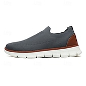 abordables Chaussures sans lacets &amp; mocassins-Baskets en tricot à enfiler pour homme – Chaussures de marche décontractées, légères et respirantes, idéales pour les voyages d&#039;été et le quotidien