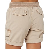 economico Pantaloni e pantaloncini-Per donna Shorts da corsa Shorts da escursionismo Estate Esterno Vestibilità regolare Asciugatura Rapida Pantaloncini Coulisse Elastico in vita Cáqui Escuro Nero Corsa Caccia Arrampicata S M L XL XXL