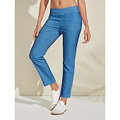 abordables Ropa de golf femenina-Mujer pantalones de golf Rosado morado Azul vaquero Negro Prendas de abajo Ropa de golf para damas Ropa Trajes Ropa Ropa