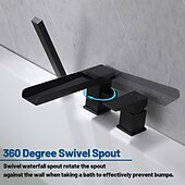 olcso Csaptelepek fürdőkádhoz-Kád csaptelep - Modern Kortárs Festett felületek Római kád Réz szelep Bath Shower Mixer Taps