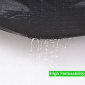 cheap Plant Care Accessories-Weed Barrier Fabric Heavy Duty, Landscape Fabric, Easy Install &amp; Rugged Plastic Ground Cover Weed Barrier with UV Protection for Gardens, Landscaping Fabric