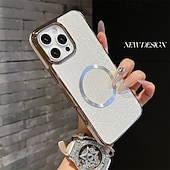 economico Cover per iPhone-telefono Custodia Per Apple AirTag iPhone 16 Pro Max Plus iPhone 15 14 Pro Max Plus iPhone 13 12 Pro Max Copertura Posteriore Custodia ad adsorbimento magnetico Magnetico Supporta la Ricarica