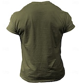 billiga Tro T-shirts-Herr Christian T-shirt Kortärmad T-shirt 3D-tryck Rund hals Skjorta Mode Dagligen Ledigt Gata Ledigt Dagligen Grön Kaki Grå Sommar Vår Kläder S M L XL XXL XXXL