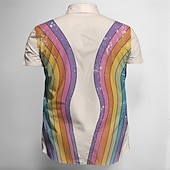 levne Topy-Retro 70. léta Tričko Aloha košile Hippie Disko Motýl Pánské Plesová maškaráda Dovolená Párty Pride Parade Dospělé Tričko