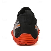 abordables Zapatillas Informales-Hombre Zapatillas de deporte zapatos descalzos Antideslizantes Barranquismo Casual Cuero PU Malla Transpirable Cómodo Antideslizante Cordones Negro / Rojo Negro Azul Real Verano Primavera