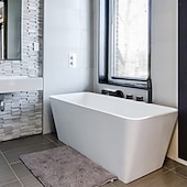 olcso Csaptelepek fürdőkádhoz-Kád csaptelep - Modern Kortárs Festett felületek Római kád Réz szelep Bath Shower Mixer Taps