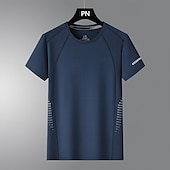 levne Topy-Pánské Dağcı Tişörtü Dağcı Gömleği Krátký rukáv Tričkový Tričko Tričko s krátkým rukávem Tričko Top Venkovní Rychleschnoucí Polyester Tmavě šedá Černá Světle šedá Tělocvična Lezení Kempování a