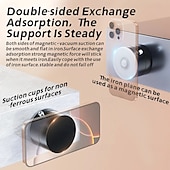 cheap Car Holder-Magnetic Car Phone Mount Foldable No Adhesive Aluminum Alloy Multi Functional Dashboard Desktop