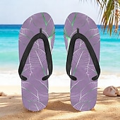 cheap Vacation Sandals-Men’s Blue Leaf Printed Flip Flops – Tropical &amp; Stylish Style for Beach Vacations, Island Hopping &amp; Beachside Dinners