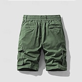 economico Classico-Per uomo Pantaloncini cargo Shorts Pantaloncini Estivi Coulisse Elastico in vita Multi-tasche Semplice Comodità Indossabile Lunghezza al ginocchio All&#039;aperto Sport Quotidiano Moda Casual Nero Blu
