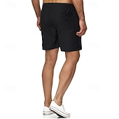 economico Pantaloncini casual-Per uomo Pantaloncini da mare Shorts Pantaloncini Estivi Pantaloncini casual Tasca Coulisse Elastico in vita Semplice Comodità Traspirante Corto All'aperto Vacanza Canotta sportiva Casual Nero Bianco