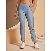 abordables Ropa de golf femenina-Mujer pantalones de golf Rosado morado Azul vaquero Negro Prendas de abajo Ropa de golf para damas Ropa Trajes Ropa Ropa