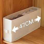 economico Organizzatori di Cassetti per Vestiti-Organizzatore per guardaroba con maniglia, sottile contenitore pieghevole per cassetti per armadio, contenitore in tessuto per jeans, maglioni, t-shirt, sciarpe, reggiseni