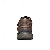 economico Sneakers da uomo-scarpe da ginnastica da uomo con lacci color cuoio e suola in gomma antiscivolo, comode e traspiranti per avventure all&#039;aria aperta e abbigliamento casual da giorno