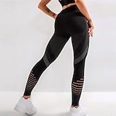 abordables Leggings y mallas de yoga-Mujer Pantalones de yoga Mallas Leggings de Yoga Malla Cintura elástica Control de barriga Levantamiento de tope Yoga Entrenamiento de gimnasio Pilates Pantalones Negro Verde Ejército Azul Otoño