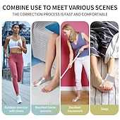 economico Correttore alluce valgo-Correttore per alluce valgo per donne e uomini 2 in 1 regolabile, tutore per alluce valgo, raddrizzatore per dita a martello, comodo ed efficace, doppia correzione, 1 set
