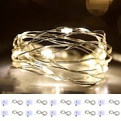 economico Lampada proiettore e proiettore laser-Luci a stringa LED a batteria 10 confezioni di decorazioni per palloncini interne mini LED festa matrimonio Natale luci d&#039;atmosfera a stelle piene