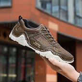 preiswerte Outdoor-Sandalen-Braune Mesh-Sport-Sneaker für Herren – leistungsstarke Sportschuhe zum Laufen, Wandern und für die Freizeit