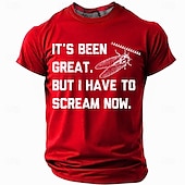 preiswerte Lustige T-Shirts für Männer-Herren Tiermotiv Lustig T Shirt Kurzarm T-Shirt 3D-Druck Rundhalsausschnitt Rundhals Hemd Mode Täglich Lässig Straße Lässig Täglich Schwarz Weiß Rote Sommer Frühling Ganzjahres Bekleidung S M L XL