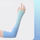 cheap Home Sleeves &amp; Gloves-Gradient Color Ice Sleeves Women&#039;s Summer Ice Silk Sun Protection Sleeves Driving Cycling Arm Protection Anti-ultraviolet