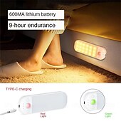 economico luce dell&#039;armadio-1 luce con sensore di movimento, batteria ricaricabile, installazione magnetica, mobiletto per bagno, corridoio, cucina, luce con sensore per camera da letto
