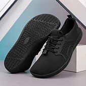 preiswerte Sneaker für Herren-Barfuß-Sneakers aus hellbraunem Strick für Herren – flexibles, bequemes Design mit Schnürverschluss für aktive und lässige Kleidung