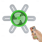 お買い得  電球-E27 シーリングファン（ライト付き）、U字型 6 枚葉 LED 折りたたみリーフライト、リモコン調光ファンライト、寝室、ガレージ用小型シーリングファン、インテリジェントタイミング、ヘッドシェイクオリエンテーション