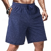 cheap Casual Shorts-Men&#039;s Athletic Shorts Sweat Shorts Shorts Summer Shorts Pocket Drawstring Elastic Waist Plain Comfort Breathable Short Outdoor Sports Classic Casual Black Navy Blue