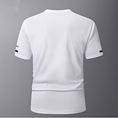 cheap Basic T shirts-Men&#039;s Sport T Shirt Quick Dry  Tee Crew Neck Summer Solid Color Plain Short Sleeves Sports &amp; Outdoors Casual Basic Fitness Casual Daily Dark Grey White Black Top Tee for Men