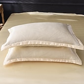 cheap Sheets &amp; Pillowcase-Washed Silk Pillowcase Single Satin Imitation Silk Pillowcase
