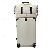 cheap Luggage &amp; Travel Storage-Weekender Bag Travel Duffel Bag with Shoe Compartment, Large Capacity Carry On Tote for Women, Gym Bag with Trolley Sleeve for Short Trips, Business Travel, Overnight, Handbag for Luggage