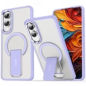 Недорогие Чехлы для Samsung-Чехол для телефона Samsung Galaxy S24 S24 Ultra Plus S23 Ultra S25 S25 Plus S25 Ultra с магнитной адсорбцией и подставкой полупрозрачный магнитный PC