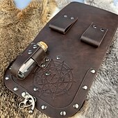 cheap Accessories and More-Retro Vintage Medieval Renaissance Cosplay Costume Belt Pouch Dice Bag Ren Faire Viking Celtic Knight Ranger Men&#039;s Women&#039;s Celtic Viking Halloween Masquerade Performance Stage Renaissance Fair Teen