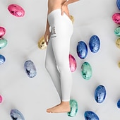 cheap Easter Bottoms-Easter Women&#039;s Leggings Trousers Rabbit Leopard Printed Yoga Pants Tummy Control High-Waisted Graphic Tights
