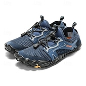voordelige Herensneakers-Voor heren Sneakers Rivierschoenen Canyoning Casual Dagelijks PU Leder Netstof Ademend Comfortabel Anti-slip Veters Zwart Bruin Groen Zomer Lente