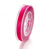 economico kit per la creazione di perline-Cordino elastico in cristallo colorato da 0,5 mm, cordino per infilare perline anti-sfilacciamento per accessori fai da te per gioielli, materiali per perline per braccialetti