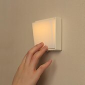 abordables 123496-Veilleuse fantaisie sans fil à intensité variable, applique murale magnétique portable à piles rechargeable, design à bascule, pour chambre à coucher, chambre d&#039;enfant, salle de bain, couloir, cuisine