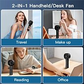 זול מאווררים-מאוורר ידני נייד לטעינה USB – מאוורר שולחני מהיר לשימוש חיצוני