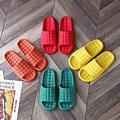 billiga Hemmetofflor-Tofflor för kvinnor inomhus badrum bad halkfria mjuka botten mode hem par sandaler och tofflor män sommar