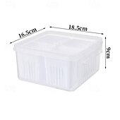 cheap Kitchen Utensils &amp; Gadgets-6-in-1 Refrigerator Storage Bin with Lid - Dust-ProokPreservation &amp; Drainage Box for Onions, Garlic, Fruits&amp;More