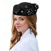 abordables Coiffure de mariage-accessoire Tissu Mariage Soirée Élégant Mariage Avec Fleur Casque Couvre-chef