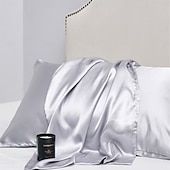 baratos Lençóis e fronhas-Funda de travesseiro de seda pura funda de travesseiro dupla tamanho para o corpo