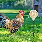 お買い得  動物のサポートとケア-プラスチック製の鶏つつきおもちゃ 2 個パック、吊り下げ式のスローフィーダー付き、家禽、アヒル、鳥、オウム、猫、リス - インタラクティブな動物のおもちゃ