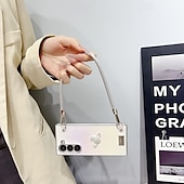 Χαμηλού Κόστους Samsung Θήκη-τηλέφωνο tok Για Samsung Galaxy Z Διπλώστε 6 Z Fold 5 Z Fold 4 Z Fold 3 Πίσω Κάλυμμα με λουράκι καρπού Ανθεκτική σε πτώσεις Ρετρό TPU PC