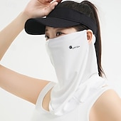preiswerte Freizeitkleidung-Sonnenschutzschleier Damen Sommer atmungsaktive Ice Silk Gesichtsabdeckung Radfahren Sonnenschutz Anti-UV Ohrhängende Gesichts-Handtuch