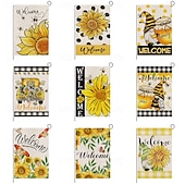 Недорогие Садовые флаги, Баннер-Флаг для сада с подсолнухами летом 12 x 18 дюймов флаги для двора и патио маленькие садовые флаги для улицы уличные флаги праздничные садовые флаги